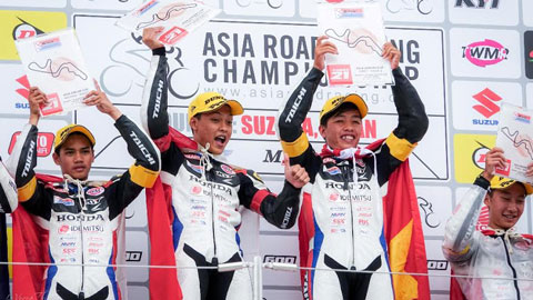 Honda Việt Nam giúp tay đua trẻ lên ngôi tại Giải đua xe quốc tế