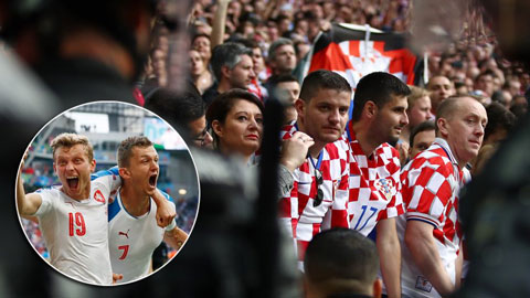 Croatia 2-2 CH Czech: Fan cuồng làm loạn, Croatia rơi chiến thắng