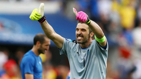 Buffon sẽ được nghỉ trận đấu với CH Ireland vì sốt