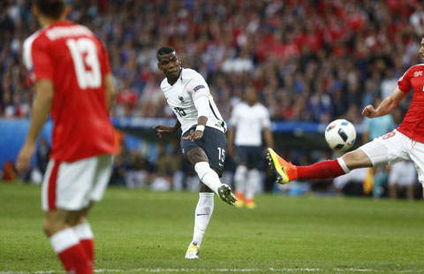 Pogba chơi nổi bật nhưng cũng không giúp Pháp có được bàn thắng