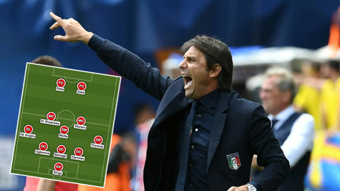 Italia sẽ thay 9 cầu thủ ở đội hình xuất phát gặp CH Ireland