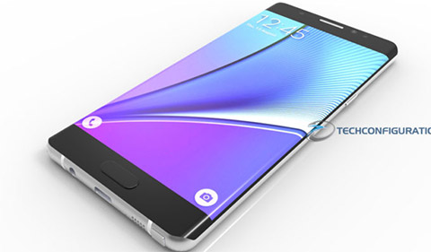 Galaxy Note 7 concept có màn hình cong tràn viền