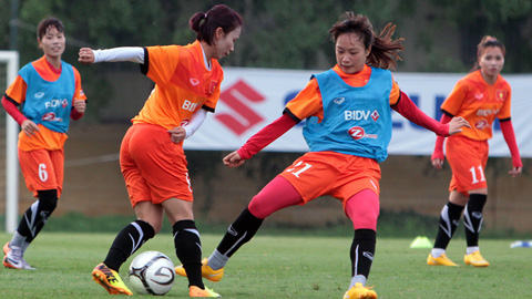 ĐT Nữ Việt Nam chuẩn bị cho AFF Cup 2016: Tăng tốc cho mục tiêu cao