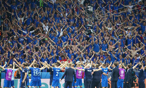 Iceland tạo ra câu chuyện thần kỳ ở vòng 1/8 EURO 2016