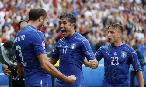 Italia có màn trình diễn ấn tượng ở EURO 2016