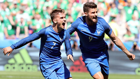 Giroud xuất sắc nhất trận Pháp 5-2 Iceland