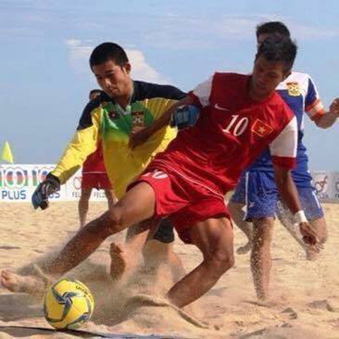 Tuấn Anh là một nhân tố quan trọng của đội tuyển bóng đá bãi biển Việt Nam