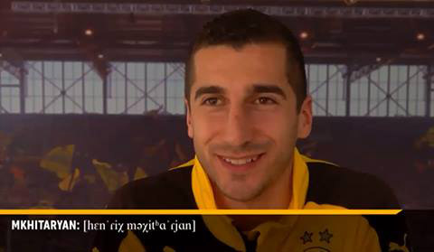 Mkhitaryan giải thích cách phát âm tên của mình - Ảnh chụp màn hình