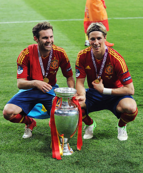 Mata và Torres giành cú đúp danh hiệu châu Âu Hè 2012