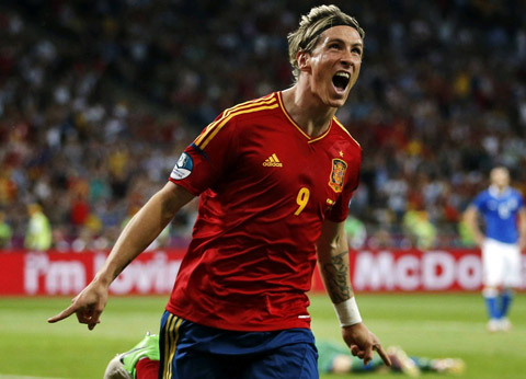 Torres là cầu thủ duy nhất cho đến lúc này đã ghi 2 bàn ở trận chung kết EURO liên tiếp