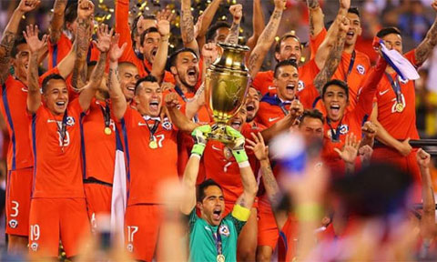 Chile đang là nhà vô địch Copa America 2 lần liên tiếp