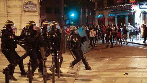Bạo loạn sau chung kết EURO 2016, 40 người bị bắt tại Paris