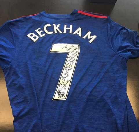 Chiếc áo số 7 Beckham tặng cho Rashford