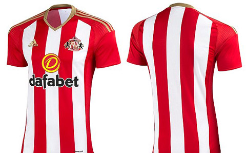 Áo sân nhà của Sunderland