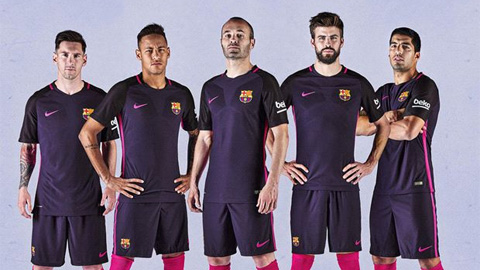 Barca giới thiệu áo đấu sân khách mùa tới