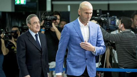Zidane và chủ tịch Perez mâu thuẫn vì James Rodriguez