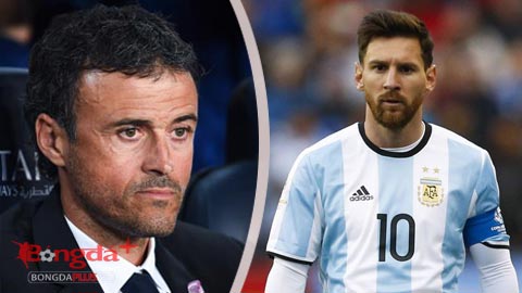 HLV Enrique ủng hộ Messi giã từ ĐT Argentina