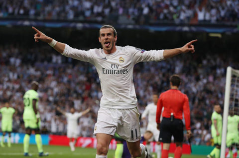 Bale giúp Real thu về 2 danh hiệu Champions League trong 3 mùa giải
