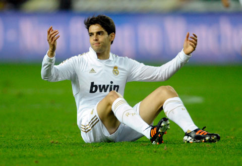 Kaka thi đấu không được như kỳ vọng ở Real Madrid