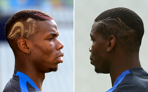 Tại EURO 2016, Pogba cho ra mắt kiểu tóc Pogboom. Để làm nổi bật chữ Pogboom, tiền vệ 23 tuổi đã nhuộm màu vàng