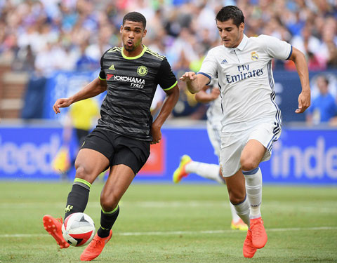 Morata được HLV Zidane sử dụng 64 phút ở trận giao hữu với Chelsea