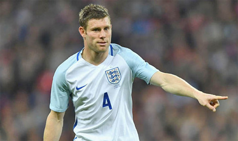 Milner không được thi đấu nhiều ở EURO 2016