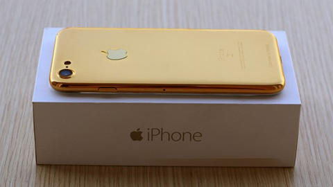Vỏ mạ vàng 24K cho iPhone 7 xuất hiện tại Việt Nam