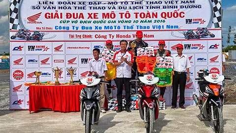 Honda Việt Nam khởi động chuỗi các giải đua xe 2016 tại tỉnh Bình Dương