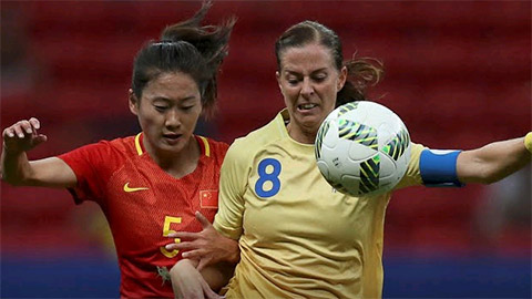 Hòa Thụy Điển 0-0, Olympic nữ Trung Quốc đụng Olympic nữ Đức ở tứ kết