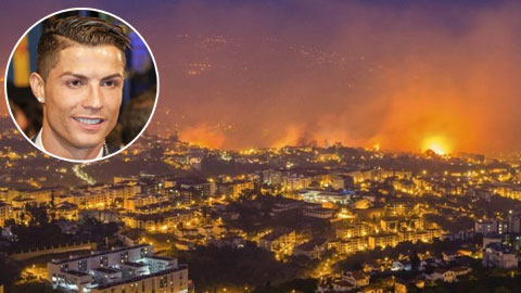 Ronaldo chi tiền giúp đỡ quê nhà khỏi hỏa hoạn