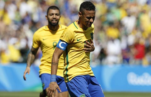 Neymar chịu trách nhiệm cao nhất cho thành công của Olympic Brazil