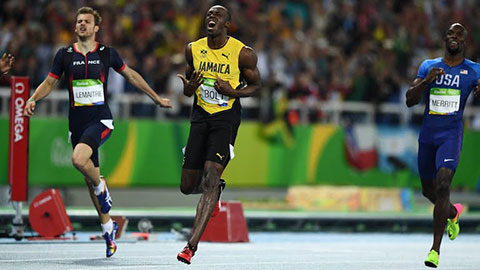 "Tia chớp" Usain Bolt lần thứ 3 liên tiếp vô địch cự ly 200m Olympic