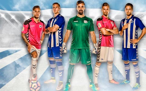 Trang phục thi đấu của Alaves, đội bóng mới thăng hạng La Liga 2016/17 