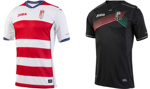 Mẫu áo thi đấu của Granada tại La Liga 2016/17