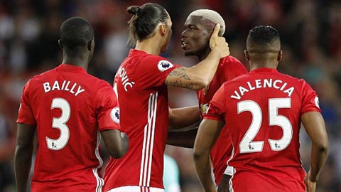 Ibra động viên Pogba trước giờ thi đấu