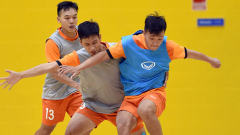 ĐT futsal Việt Nam đang tích cực tập luyện