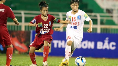 Giải bóng đá nữ VĐQG - Thái Sơn Bắc 2016: Hà Nội 1 vươn lên đầu bảng