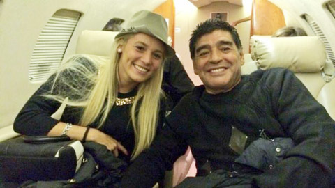 Cô bồ trẻ Rocio đã giúp Maradona gặp lại con rơi