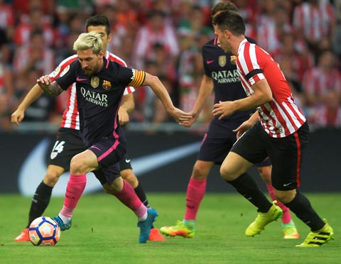 Messi và đồng đội dễ dàng có chiến thắng trên sân của Bilbao