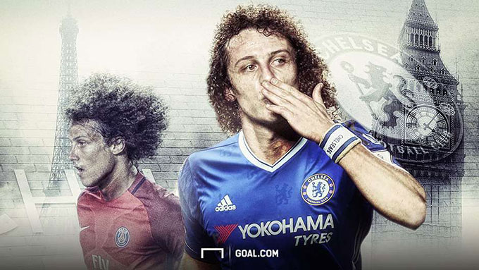 David Luiz từ Chelsea sang PSG năm 2014, trở lại Chelsea năm 2016