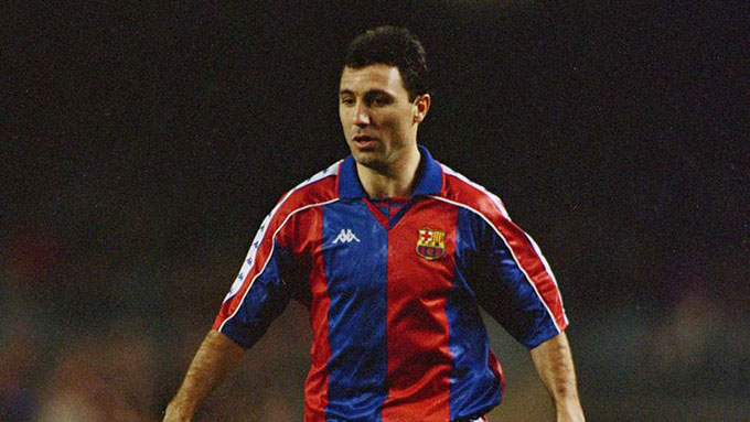 Stoichkov khoác áo Barca từ 1990 đến 1995 và giai đoạn 2 là từ 1996 đến 1998