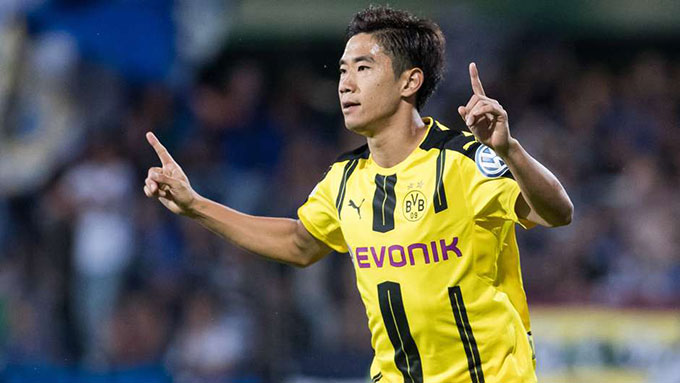 Kagawa trở lại Dortmund năm 2014 sau 2 năm chuyển sang khoác áo M.U