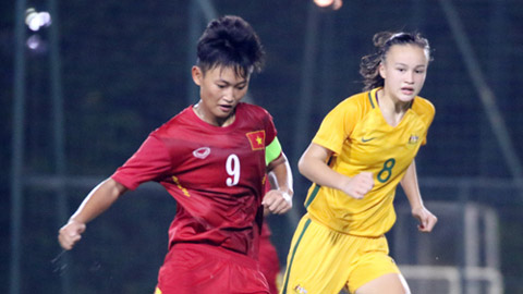 U16 nữ Việt Nam thua đậm U16 nữ Australia