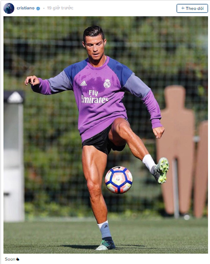 Ronaldo thông báo sắp trở lại thi đấu
