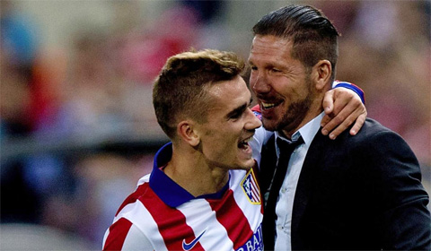 Griezmann rất tự hào khi được làm việc cùng HLV Simeone