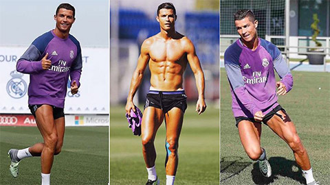 Ronaldo ép cân tối đa dưới cái nắng chói chang
