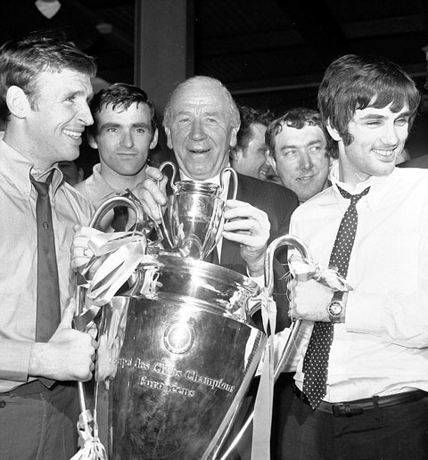 Busby dẫn dắt M.U tới chức vô địch C1 năm 1968