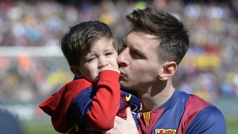 Con trai Messi thờ ơ với bóng đá