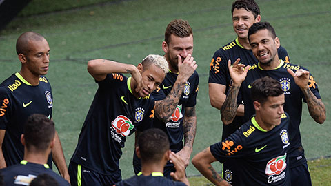 Các cầu thủ Brazil đang rất tự tin ở cuộc tiếp đón Colombia sáng mai