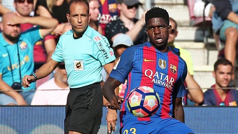 Umtiti đang thể hiện sự chững chạc dù anh mới 23 tuổi